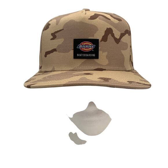 Dickies Skateboarding Mid Pro Adjustable Snapback Desert Camo Men's Cap Hat New - Picture 8 of 10